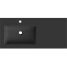 Mexen Otis Einbauwaschbecken links 101 x 46,5 cm, schwarz matt - 25181071L