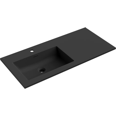 Mexen Otis Einbauwaschbecken links 101 x 46,5 cm, schwarz matt - 25181071L