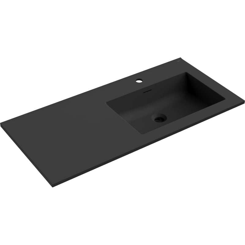 Mexen Otis eingebaute Waschbecken rechts 101 x 46,5 cm, schwarz matt - 25181071P