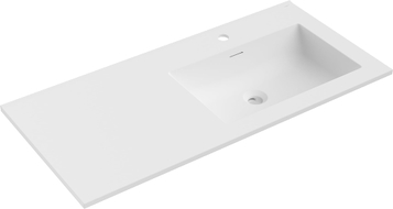 Mexen Otis Einbauwaschbecken rechts 101 x 46,5 cm, weiß matt - 25181001P