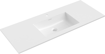 Mexen Otis Einbauwaschbecken 121 x 46,5 cm, glänzend weiß - 25181200