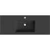 Mexen Otis Einbauwaschbecken 121 x 46,5 cm, schwarz matt - 25181271