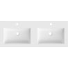 Mexen Otis Unterbauwaschbecken doppelt 121 x 46,5 cm, weiß matt - 25181201D