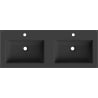 Mexen Otis Unterbauwaschbecken doppelt 121 x 46,5 cm, schwarz matt - 25181271D