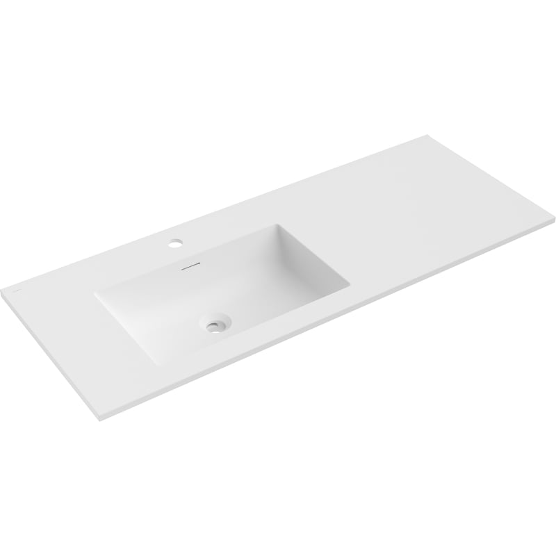Mexen Otis Einbauwaschbecken links 121 x 46,5 cm, weiß matt - 25181201L