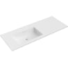 Mexen Otis Einbauwaschbecken links 121 x 46,5 cm, weiß matt - 25181201L