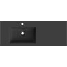 Mexen Otis Einbauwaschbecken links 121 x 46,5 cm, schwarz matt - 25181271L