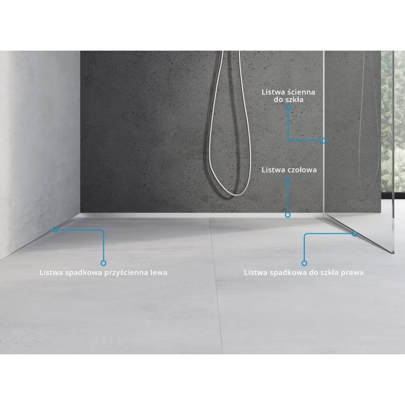 Mexen Line-B vordere Duschrinne 130 cm, Inox - 181003130U