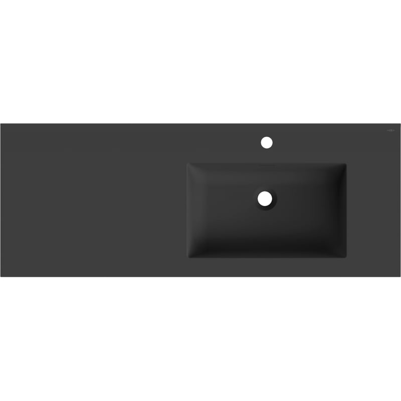 Mexen Otis eingebaute Waschtisch rechte Seite 121 x 46,5 cm, schwarz matt - 25181271P