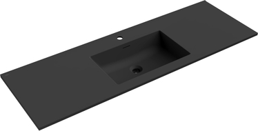 Mexen Otis Einbauwaschbecken 141 x 46,5 cm, schwarz matt - 25181471