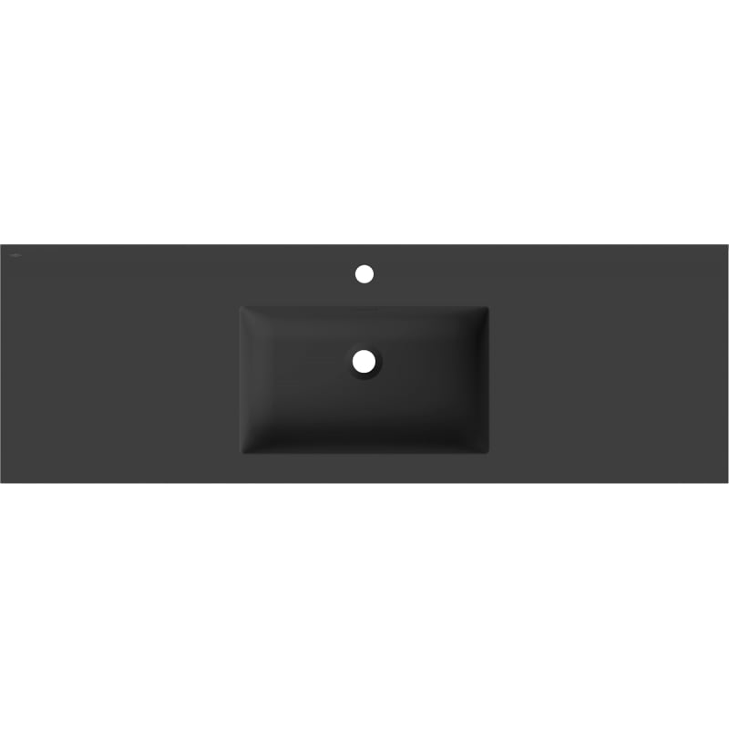 Mexen Otis Einbauwaschbecken 141 x 46,5 cm, schwarz matt - 25181471