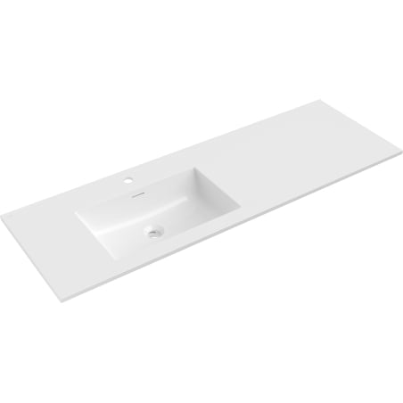 Mexen Otis Einbauwaschbecken links 141 x 46,5 cm, weiß glänzend - 25181400L
