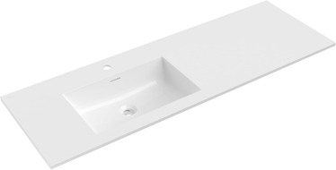 Mexen Otis Einbauwaschbecken links 141 x 46,5 cm, weiß glänzend - 25181400L