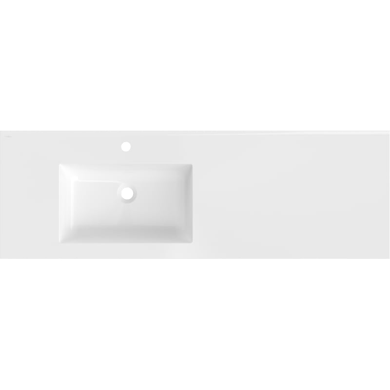 Mexen Otis Einbauwaschbecken links 141 x 46,5 cm, weiß glänzend - 25181400L
