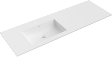 Mexen Otis Einbauwaschbecken links 141 x 46,5 cm, weiß matt - 25181401L