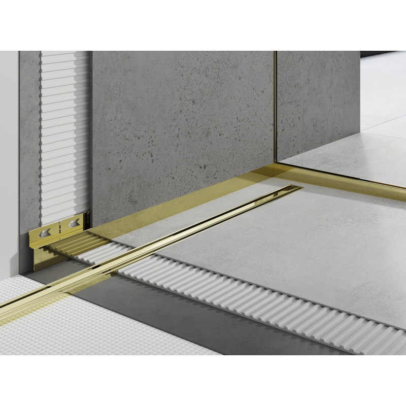 Mexen Line-B Duschrinne vordere 130 cm, gold - 185003130U