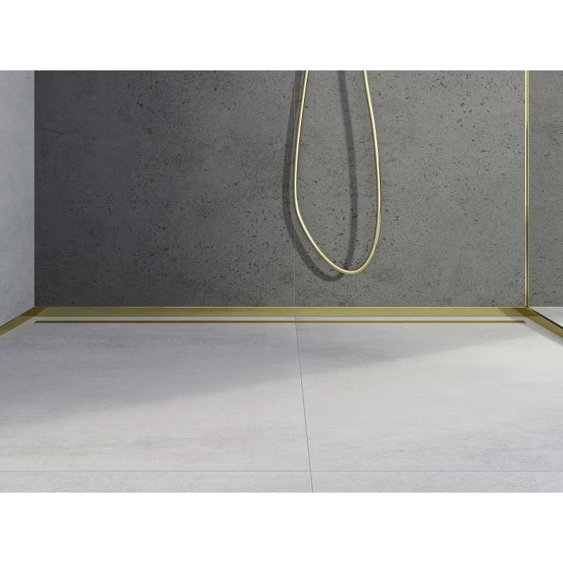 Mexen Line-B Duschrinne vordere 130 cm, gold - 185003130U