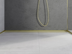 Mexen Line-B Duschrinne vordere 130 cm, gold - 185003130U