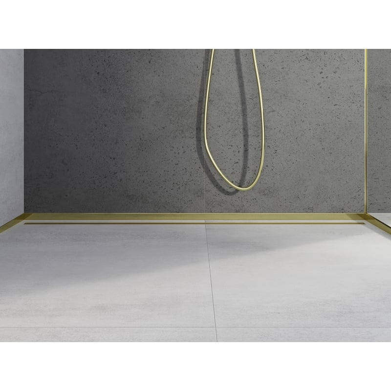 Mexen Line-B vordere Duschrinne 180 cm, gold - 185003180U