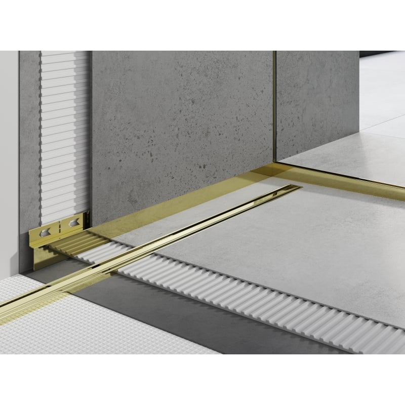 Mexen Line-B vordere Duschrinne 180 cm, gold - 185003180U