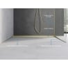 Mexen Line-B Front-Duschleiste 130 cm, gebürstetes Gold - 185503130U