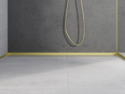 Mexen Line-B Duschrinne frontal 180 cm, gebürstetes Gold - 185503180U