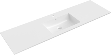 Mexen Otis Einbauwaschbecken 161 x 46,5 cm, weiß glänzend - 25181600