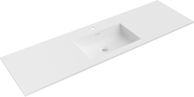 Mexen Otis Einbauwaschbecken 161 x 46,5 cm, weiß matt - 25181601