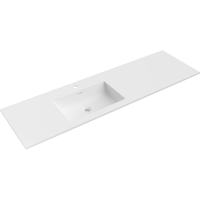 Mexen Otis linksseitig eingebaute Waschbecken 161 x 46,5 cm, weiß matt - 25181601L