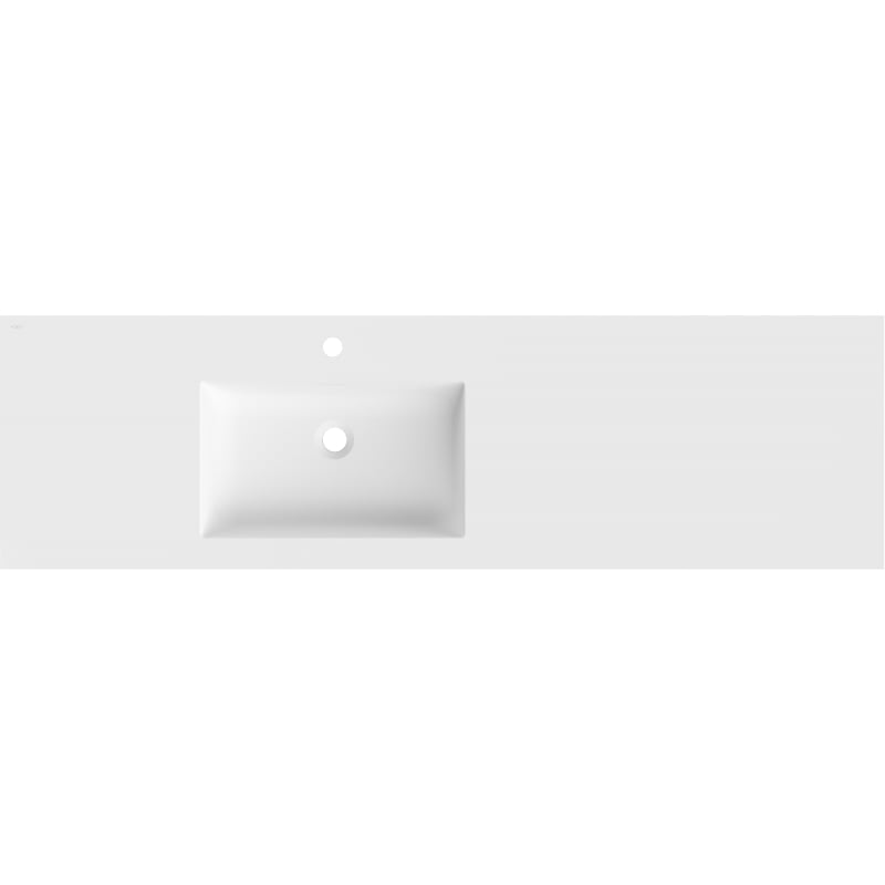 Mexen Otis linksseitig eingebaute Waschbecken 161 x 46,5 cm, weiß matt - 25181601L