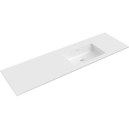 Mexen Otis integriertes Waschbecken rechts 161 x 46,5 cm, weiß glänzend - 25181600P