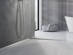 Mexen Line-B Gefälleleiste für Glas 120 cm rechts, Inox - 181004120R