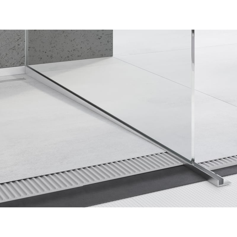 Mexen Line-B Gefälleleiste für Glas 180 cm rechts, Inox - 181004180R