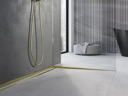 Mexen Line-B Gefälleleiste für Glas 180 cm rechts, gold - 185004180R