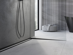 Mexen Line-B Gefälleleiste für Glas 120 cm rechts, schwarz - 187004120R