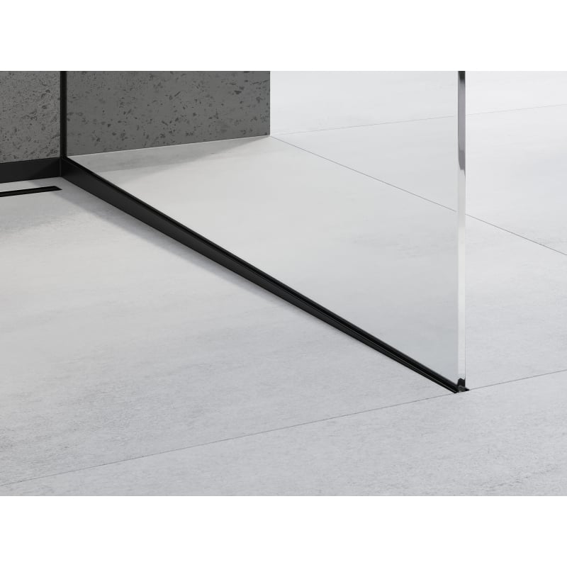 Mexen Line-B Gefälleleiste für Glas 120 cm rechts, schwarz - 187004120R