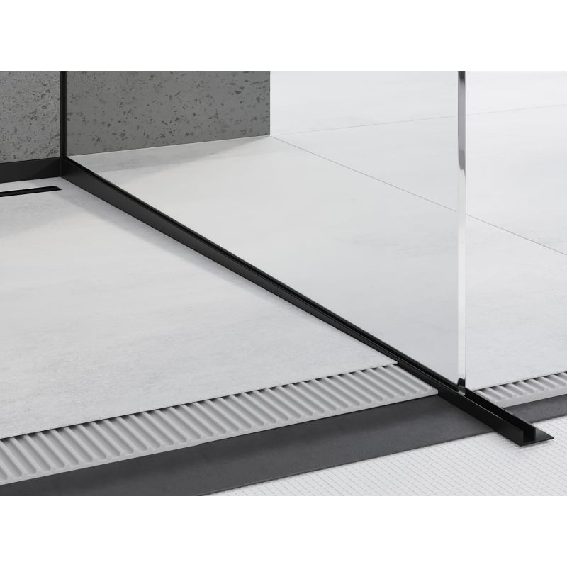 Mexen Line-B Neigungsleiste für Glas 180 cm rechts, schwarz - 187004180R