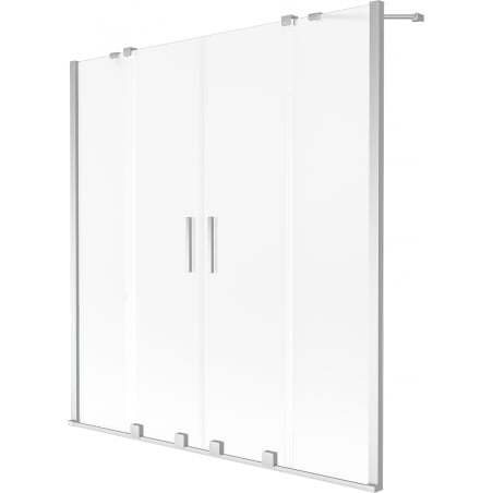 Mexen Velar Duo Duschwand 2-flügelig verschiebbar 140 x 150 cm, Mattiert, Chrom - 896-140-000-32-01