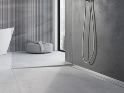 Mexen Line-B Gefälleleiste für Glas 180 cm links, Edelstahl - 181004180L