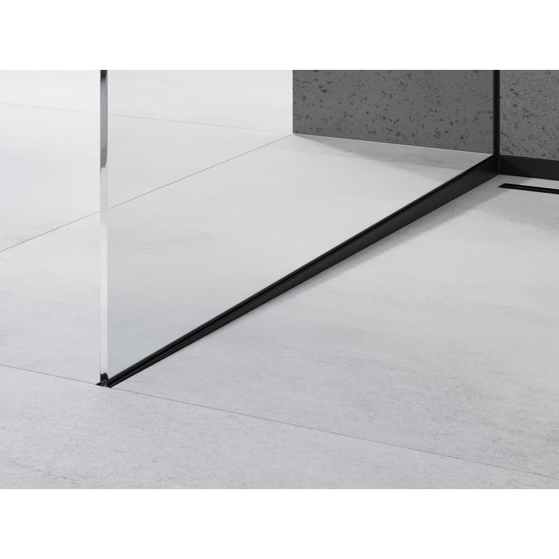 Mexen Line-B Gefälleleiste für Glas 120 cm links, schwarz - 187004120L