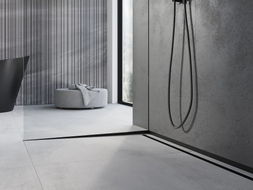 Mexen Line-B Gefälleleiste für Glas 180 cm links, schwarz - 187004180L