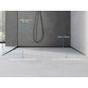 Mexen Line-B Gefälleleiste für Glas 180 cm links, schwarz - 187004180L