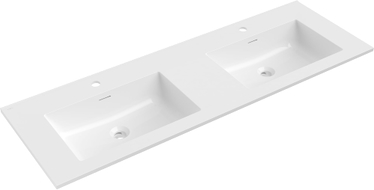 Mexen Otis Einbauwaschbecken doppelt 141 x 46,5 cm, weiß glänzend - 25181400D