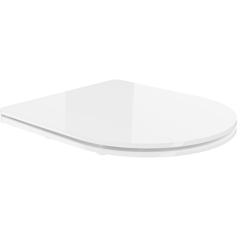 Mexen Toilettensitz Slow-Close Slim, Duroplast, Weiß Glanz - 39224000