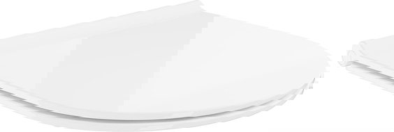 Mexen Sitz mit Absenk-Automatik schlank, duroplast, Weiß - 39050100