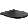 Mexen Slim, duroplastischer, schwarz matter Toilettensitz mit Absenkautomatik - 39224085