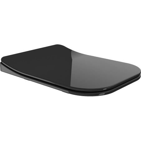Mexen Teo Toilettensitz absenkbar slim, Duroplast, schwarz glänzend - 39851085