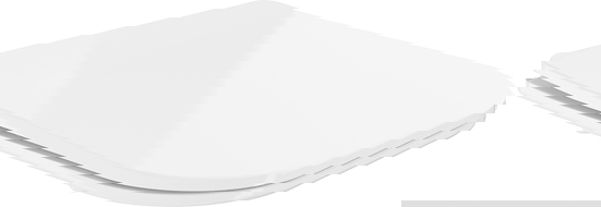 Mexen Sitz mit Absenk-Automatik schlank, duroplast, Weiß - 39060100