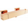 Mexen Cube thermostatische Duscharmatur, Roségold - 77200-60