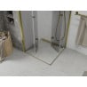 Mexen Lima Duo faltbare Duschkabine 90 x 90 cm, transparent, gold - 856-090-090-50-00-02